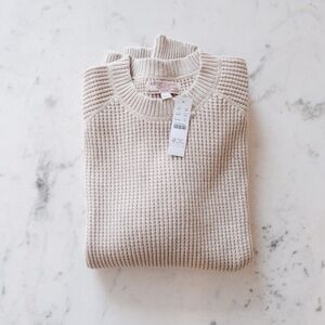NWT Wallace & Barnes Jcrew 100% cotton waffle crewneck sweater Men's XS